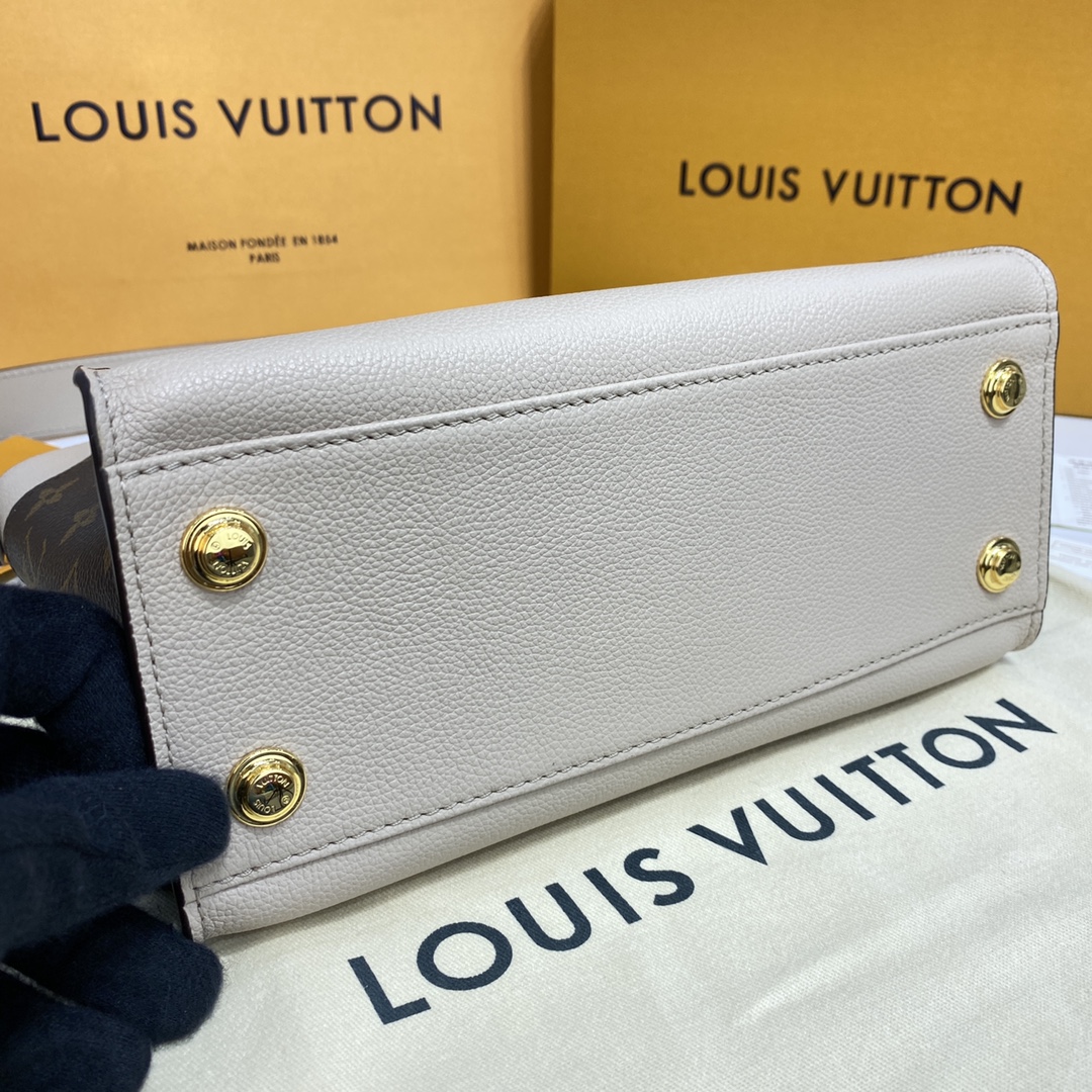 Louis Vuitton ON MY SIDE PM Tote Bag M57729 Greige